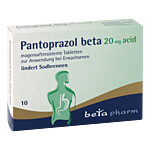 PANTOPRAZOL beta 20 mg acid magensaftresistentTabletten