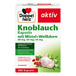 DOPPELHERZ Knobl.Kap.m.Mistel+Weißdorn 60-24-54 mg