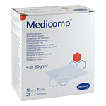 MEDICOMP Vlieskomp.steril 10x10 cm 4lagig