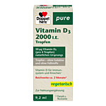 DOPPELHERZ Vitamin D3 2000 I.E. pure Tropfen