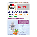 DOPPELHERZ Glucosamin 1000+Curcuma vegan syst.Kapseln
