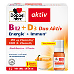 DOPPELHERZ B12+D3 Duo Aktiv Trinkampullen