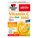 DOPPELHERZ Vitamin C 1000+D3+Zink Depot Tabletten