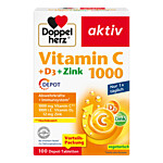 DOPPELHERZ Vitamin C 1000+D3+Zink Depot Tabletten