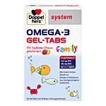 DOPPELHERZ Omega-3 Gel-Tabs family Erdb.Cit.system