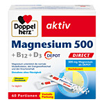 DOPPELHERZ Magnesium 500+B12+D3 Depot DIRECT Pell.