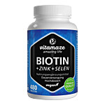 BIOTIN 10 mg hochdosiert+Zink+Selen Tabletten