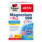 DOPPELHERZ Magnesium 500+B12 2-Phasen Depot Tabletten