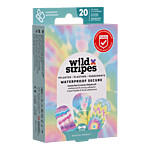 WILD STRIPES Pflaster waterproof secu.Rainbow INT